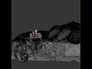 bed mallowston 3D Model
