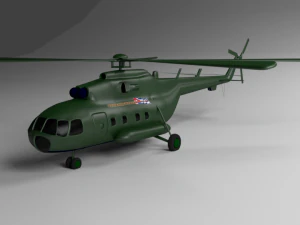 mi-17 원거리 헬리콥터 3D 모델