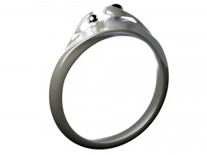 black pearl ring 3D Model