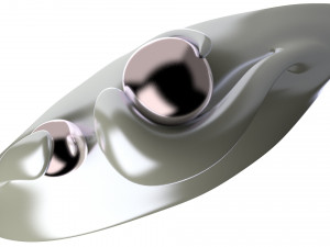 black pearl ring 3D Model