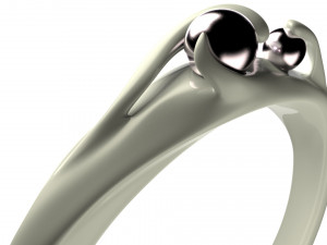 black pearl ring 3D Model
