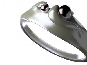anillo de perla negra Modelo 3D