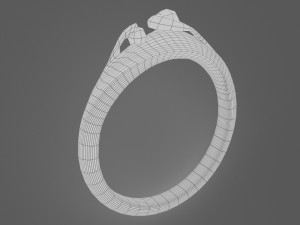 black pearl ring 3D Model
