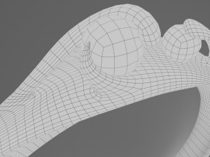 black pearl ring 3D Model