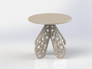 coffee table - organic design 3D Model