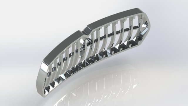 front grille - maserati levante Modelo 3D .c4d .max .obj .3ds .fbx .stl .blend 