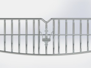 front grille - maserati levante Modelo 3D