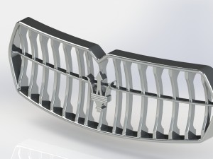 front grille - maserati levante Modelo 3D