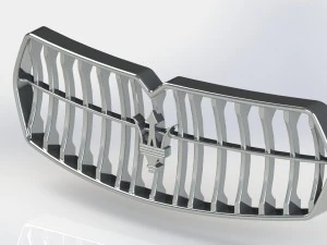 front grille - maserati levante 3D Model