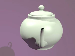 찻주전자 3D 모델