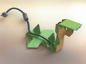 alligator lamp-led light Modèle 3D