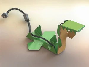 मगरमच्छ लैंप के नेतृत्व वाली रोशनी 3D मॉडल