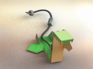 alligator lamp-led light 3Dモデル