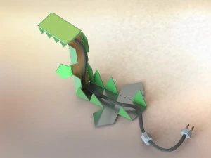 alligator lamp-led light 3D Model