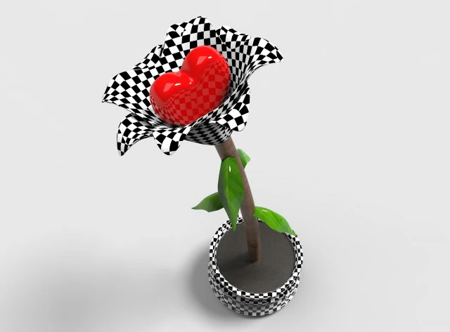 rose 3D Model .c4d .max .obj .3ds .fbx .stl .blend 