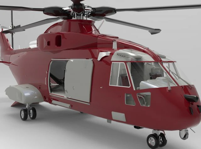 helic&oacute;ptero Modelo 3D .c4d .max .obj .3ds .fbx .stl .blend 