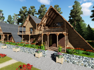 triangle house 3D Model