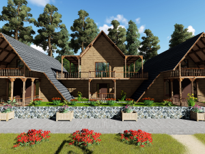 triangle house Modelo 3D