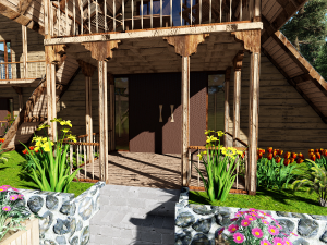 triangle house Modelo 3D