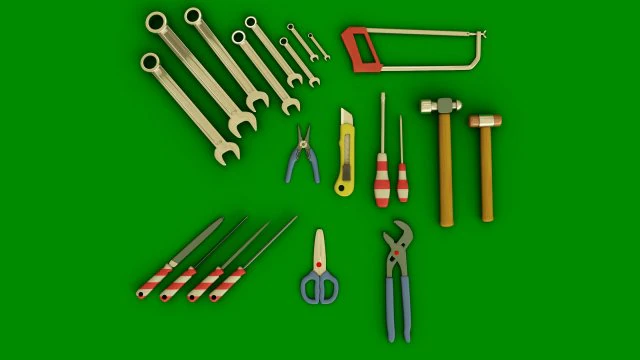 tools 3D Model .c4d .max .obj .3ds .fbx .stl .blend 