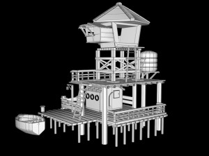 lonley house Modello 3D