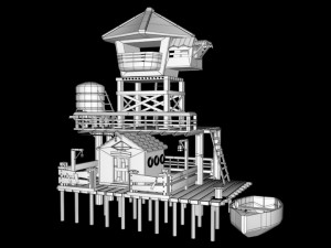 lonley house Modello 3D