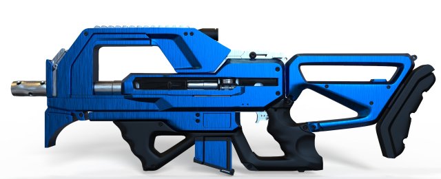 Assault rifle Modelo 3D .c4d .max .obj .3ds .fbx .stl .blend 