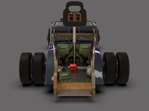 old survival vehicle Model 3D