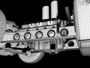 old survival vehicle 3D Model