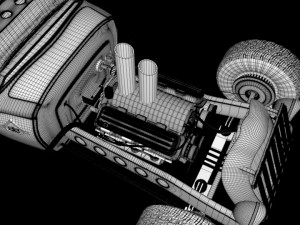old survival vehicle Model 3D