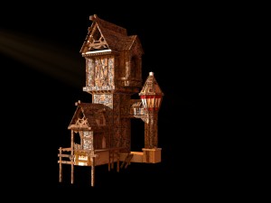 hilltop house 3D Model