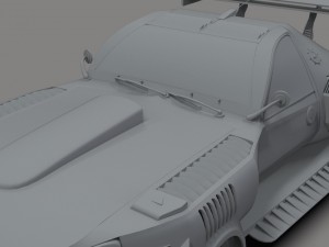Shark car Modelo 3D