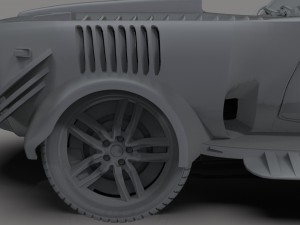 Shark car Modelo 3D