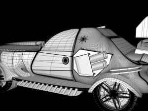 Shark car Modelo 3D