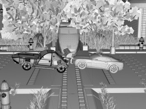 Shark car Modelo 3D