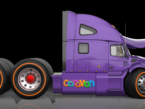 Caravan face Model 3D