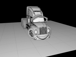 Caravan face Model 3D