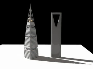 फ़ैसलिया टावर और ममलका टावर 3D मॉडल