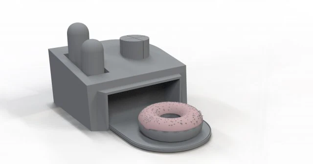 donuts machine 3D Model .c4d .max .obj .3ds .fbx .stl .blend 