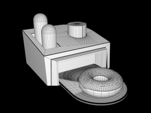 donuts machine 3Dモデル