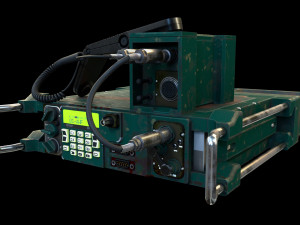 Military radio Modelo 3D