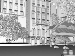 old buildings 3D Модель