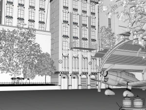 edif&iacute;cios antigos Modelo 3D