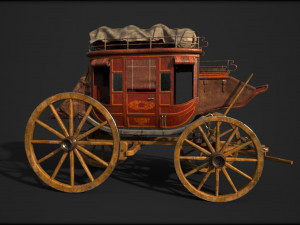 Fargo wagon cart Modèle 3D