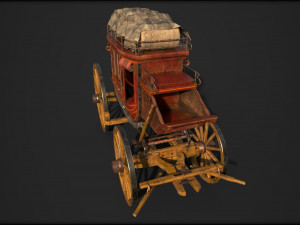 Fargo wagon cart Modèle 3D