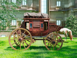 Fargo wagon cart Modèle 3D