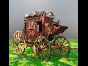 Fargo wagon cart 3D Model