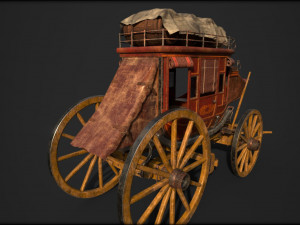Fargo wagon cart Modèle 3D