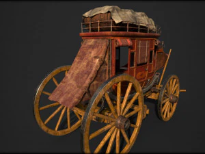Fargo wagon cart 3D Model