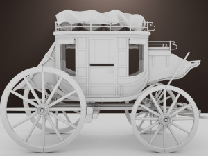 Fargo wagon cart Modèle 3D